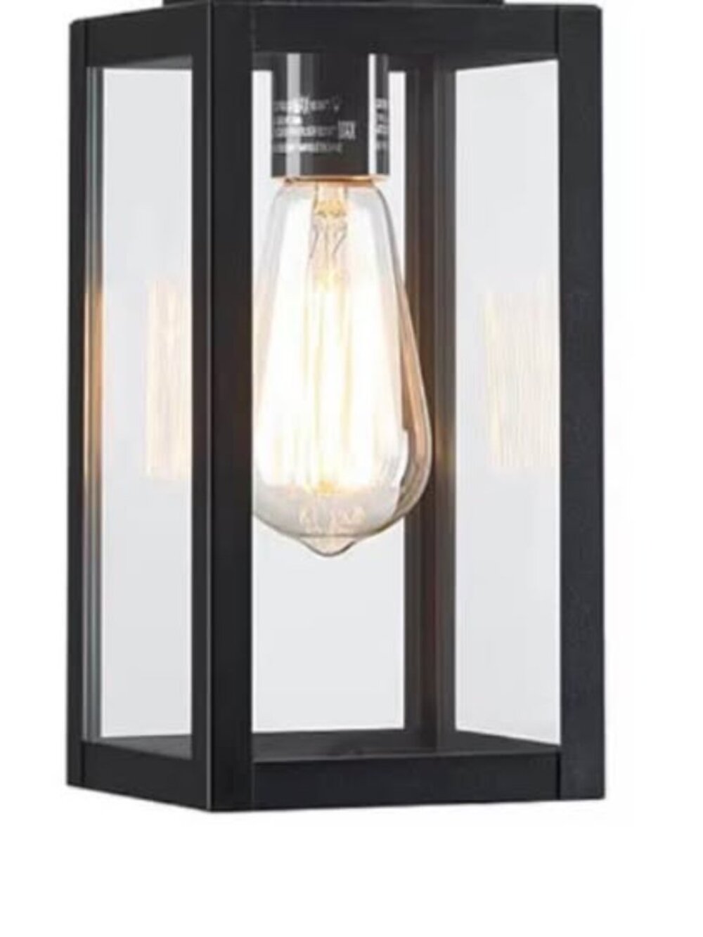 NWT Home Depot Matte Black Outdoor Pendant Light -- Set of 2
